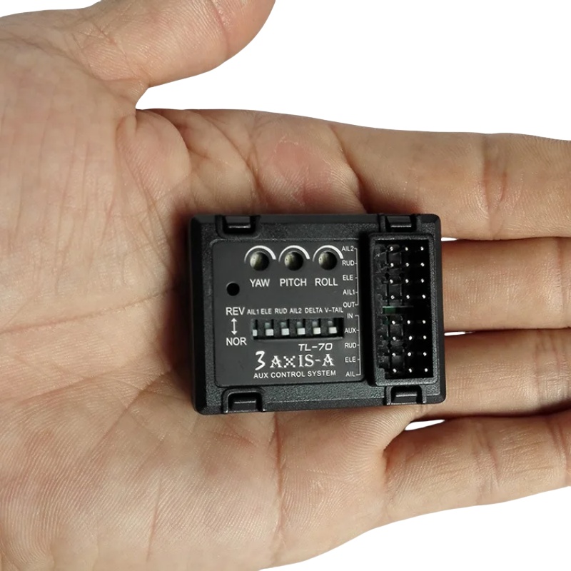 Drone Rc Flight Controller - 3-Achsen-Gyro-Flugcontroller TL70 Auto-Balance-Stabilisator für RC-Flugzeuge mit