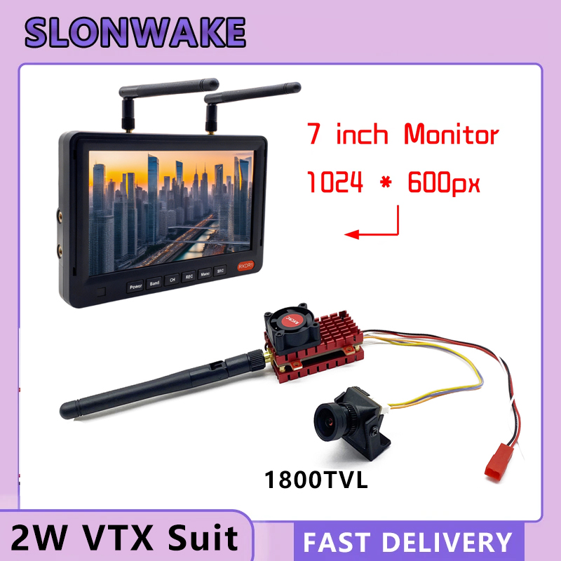 Drone Rc Plegable - SLONWAKE 5,8G 2W VTX FPV 1800TVL