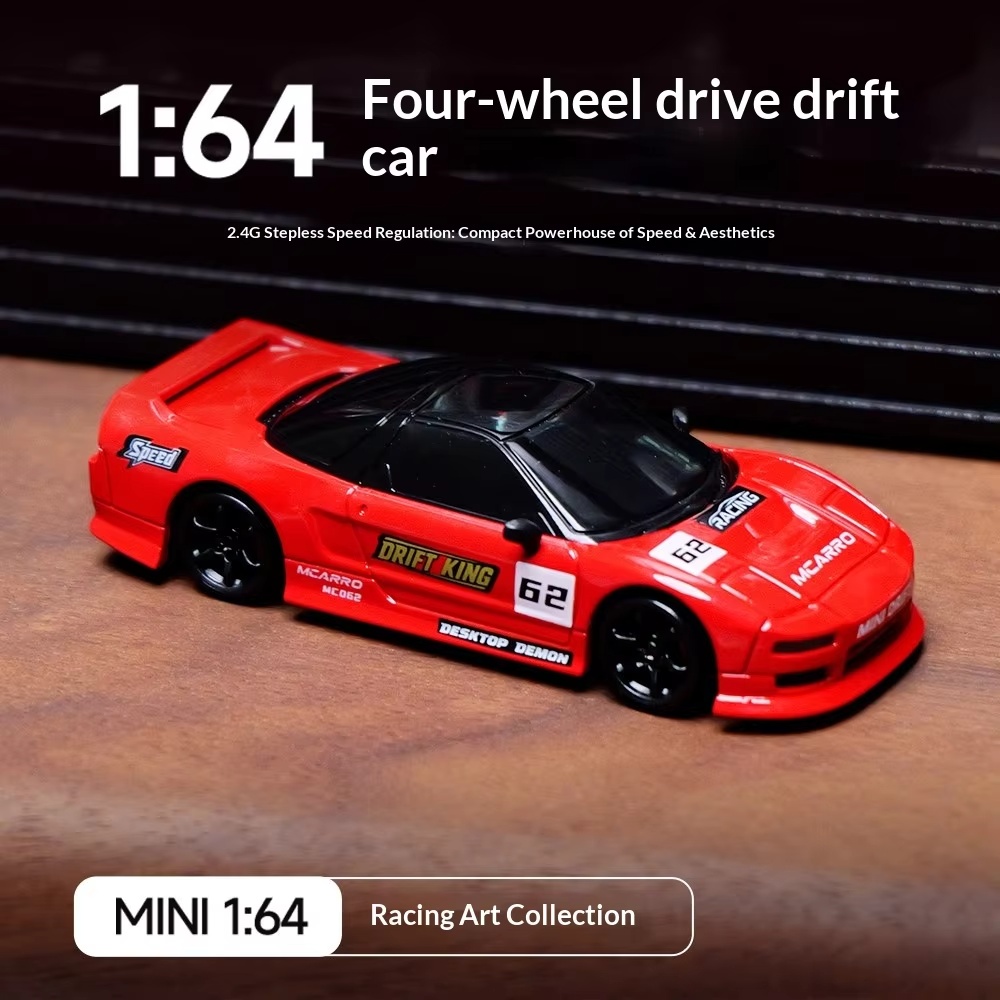 Rc Drift Car Kit - 1:64 Mini-Allrad-Drift-Auto RC Ferngesteuertes Auto Geschenk-Automodell