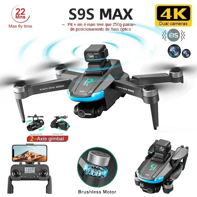 Drone Rc Plegable - NEUE S9S MAX MINI Drone 4K