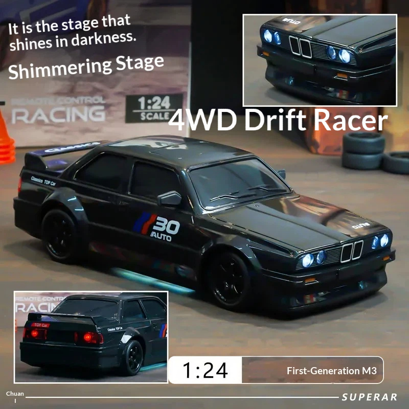 Rc Drift Car Kit - Neues Bestseller 1:24 Drift-Auto Maßstabsgetreues Hochgeschwindigkeits-Ferngesteuertes