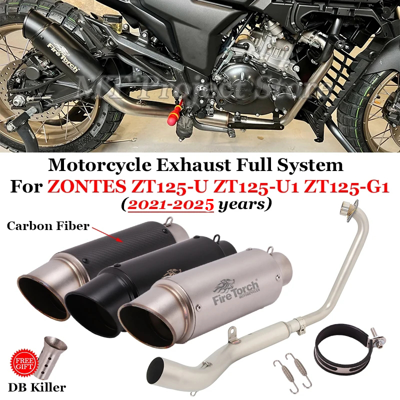 Drone Z1 - Motorrad Auspuffanlage Schalldämpfer Vorne Link Rohr