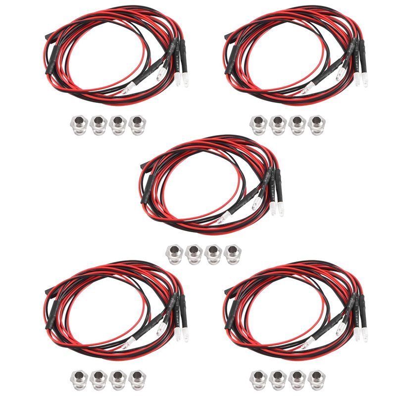 Rc Drift Car Kit - 4 LEDs 3mm RC LED-Lichtset für