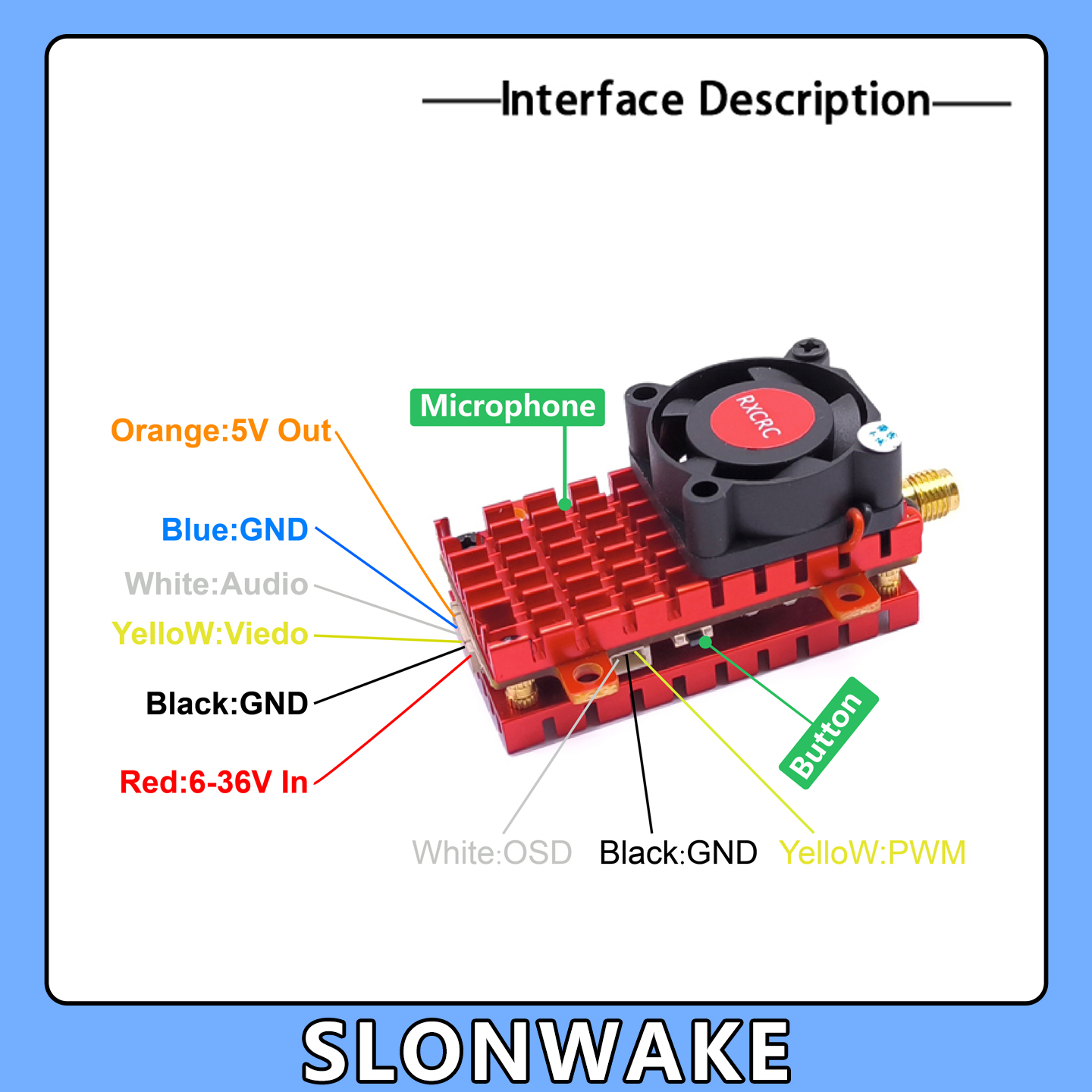 SLONWAKE 5,8G 2W VTX FPV 1800T – Drone Rc Plegable Bewertung und Preis