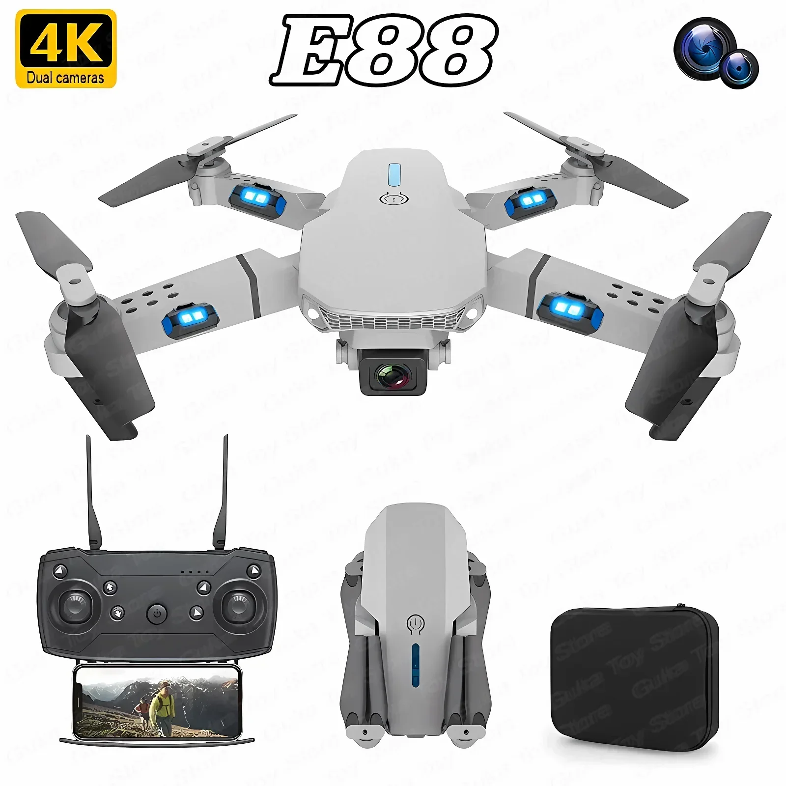 E88 Pro WIFI FPV Drohne Weitwi – Drone Rc Fpv Pro Bewertung und Preis