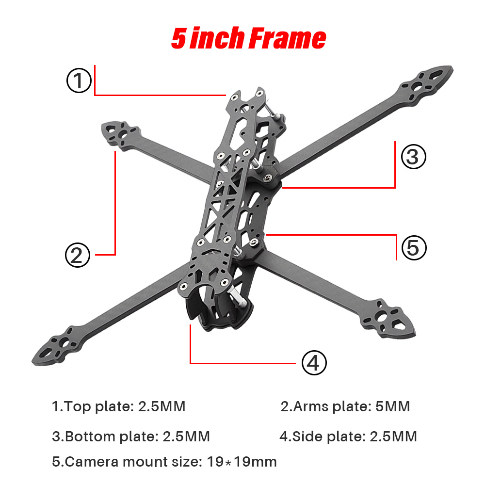 Mark4 5 Zoll FPV Racing Drone  – Drone Frame 5 Inch Bewertung und Preis