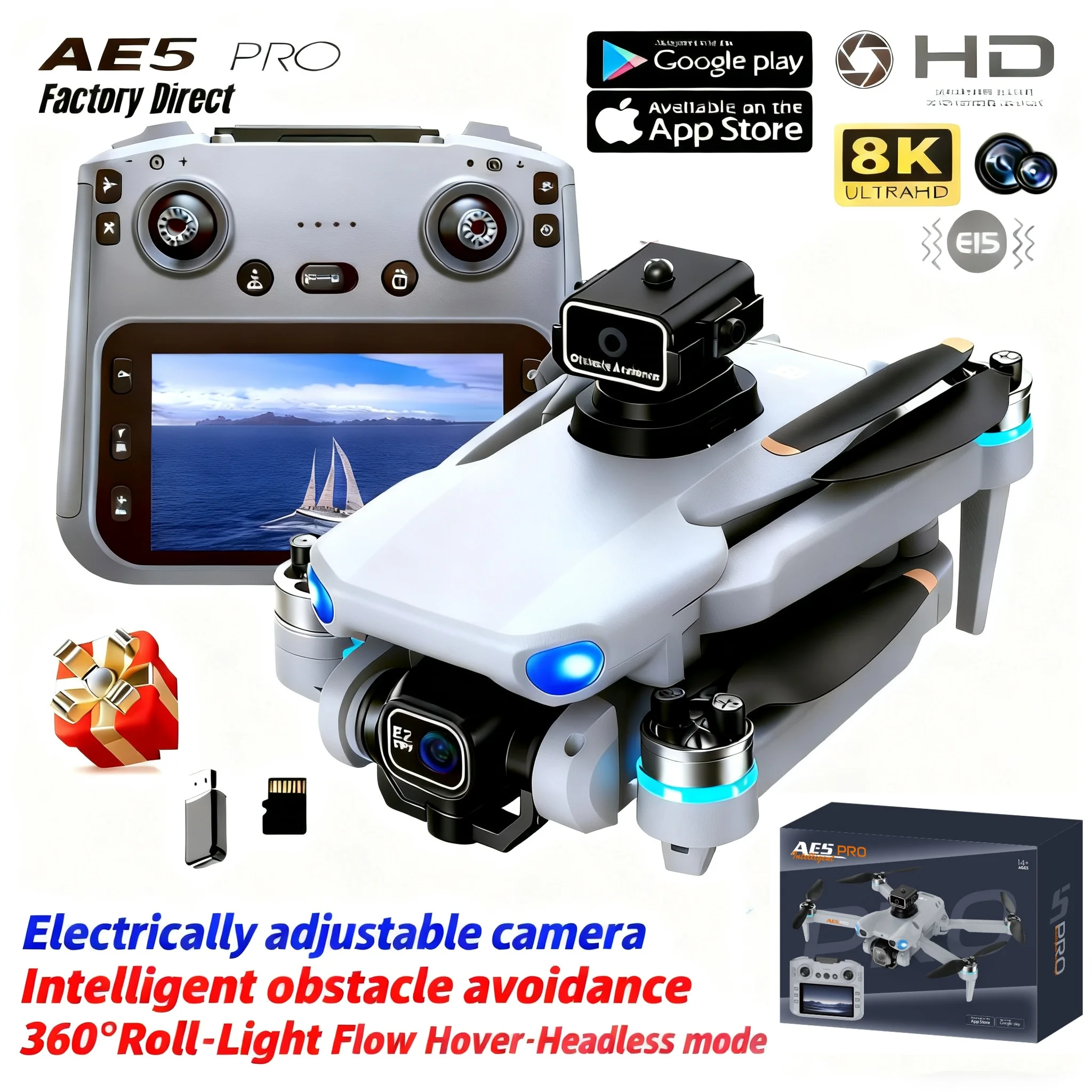 AE5 Pro Drohne 8K HD 4,5-Zoll- – Drone Without Rc Bewertung und Preis